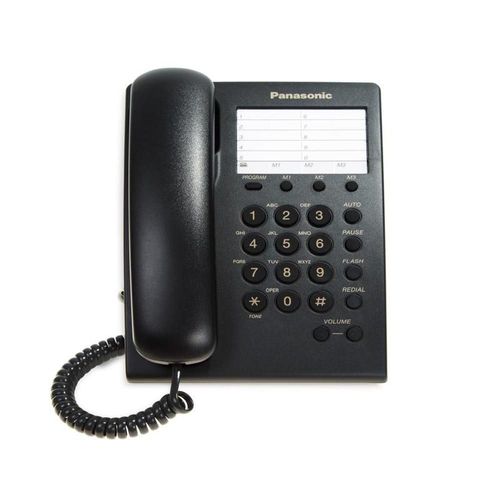 Telefono panasonic alambrico kx-ts500 negro
