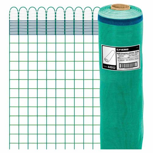 Malla Mosquitera Plástica 090 X 30 M Verde Fiero