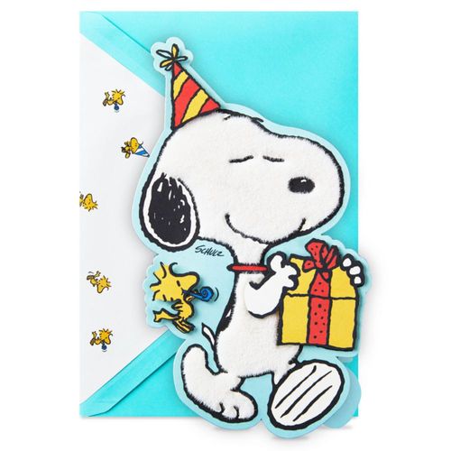 Tarjeta de cumpleaños Hallmark Peanuts Snoopy 13 cm × 18 cm