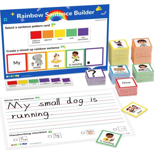 Tarjetas didácticas CHEFAN para aprender gramática y práctica de escritura