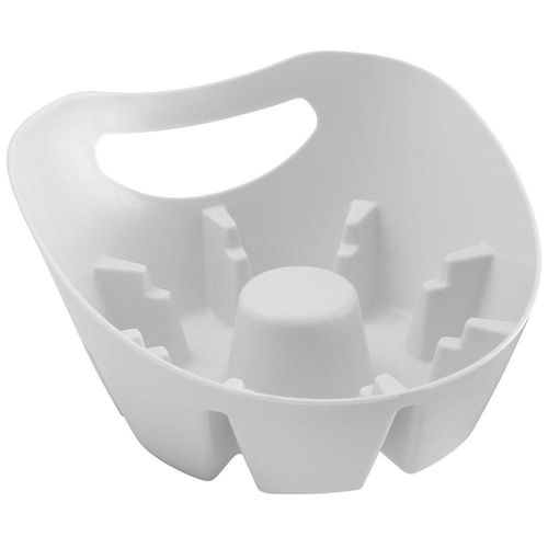 Soporte para desatascador Plumb Craft 19 cm blanco – bandeja de goteo