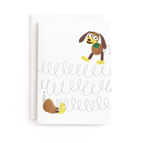 Tarjeta de Felicitación Minted 5x7 Pixar Slinky Dog