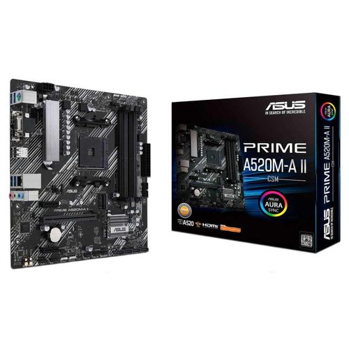 T. Madre ASUS PRIME A520M-A II/CSM, Chipset AMD AM4, Soporta