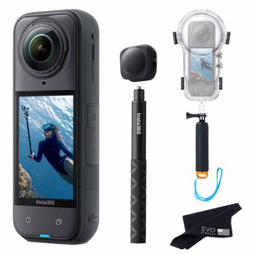 Kit Insta360 X5 de cámara de acción 360° 8K con funda de buceo