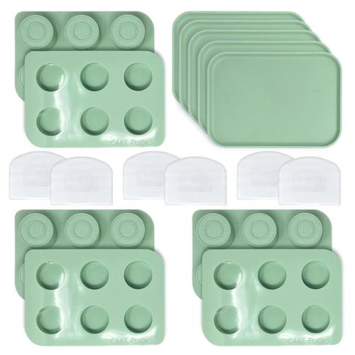 Molde para pastelitos Benty Cakes – Pack 3 juegos + bandejas verdes