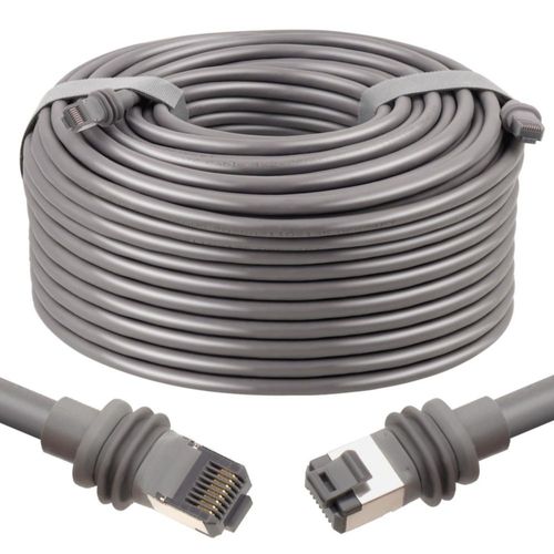 Cable MOOKEERF Starlink 46 m Cat6 Impermeable Gris