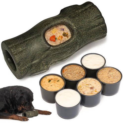 Juguete dispensador de golosinas para perros MENGJINGO 6 tazas para perros de 22 kg y más