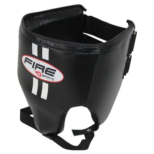 Concha protectora de box Fire Sports con riñonera Negro talla Grande