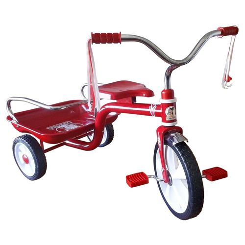 Triciclo Infantil Apache Acero y Barandal Rodada 14 Rojo