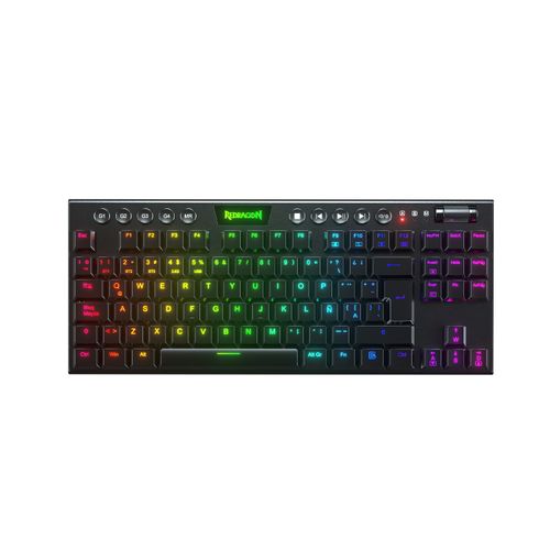 Teclado Gamer Redragon Horus Negro Tkl Wireless Red Switch