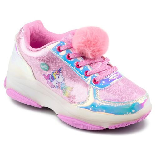 Tenis Patín Para Niña Onix Unicornio Pompones Rosa