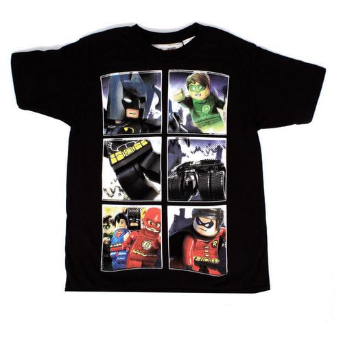 Playera Lego Wocoro Color Negro Estampado Batman Cuadros