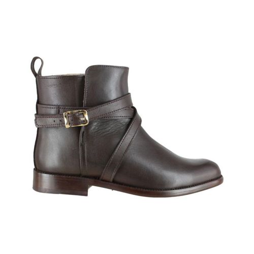 Bota Vestir Dama Carlo Ronaldi 1014 Becerro Café Bordeux Cuero