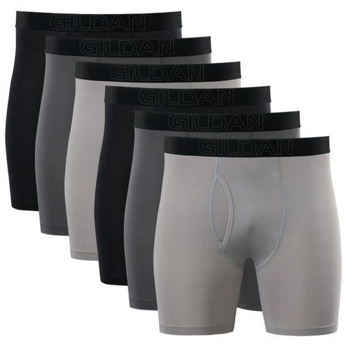 Calzoncillos tipo bóxer Gildan talla S pack de 6 negro/gris