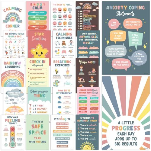 Posters Decorably: 22 pósteres para rincón de calma en el aula