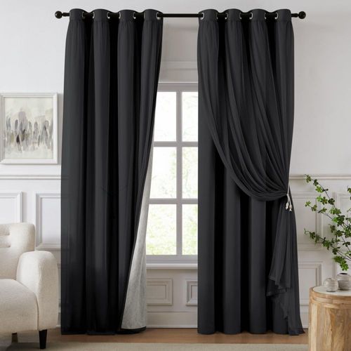 Cortina Swandream 213 cm Opaca de Doble Capa