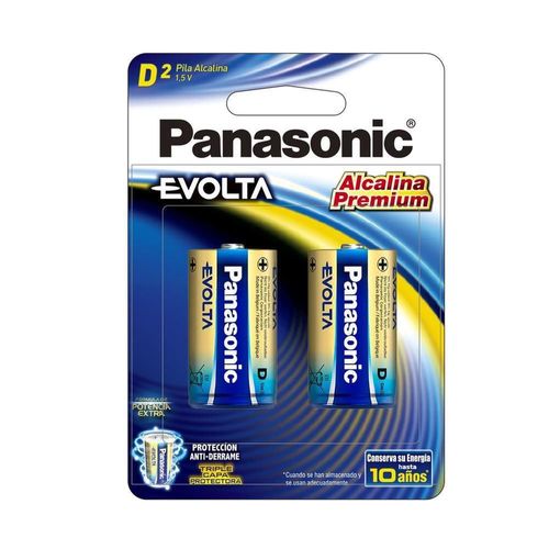 Pila panasonic evolta alcalina d con 12 unidades 1.5v