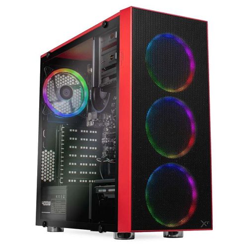 Xtreme PC AMD Radeon  Renoir Ryzen 7 4750G 16GB SSD 3TB RGB WIFI Red