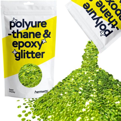 Purpurina Hemway 100 g Verde Lima Super Gruesa