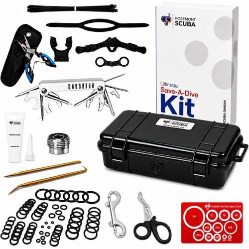 Multiherramienta Rosemont Scuba Save‑A‑Dive – Kit de Herramientas de Buceo
