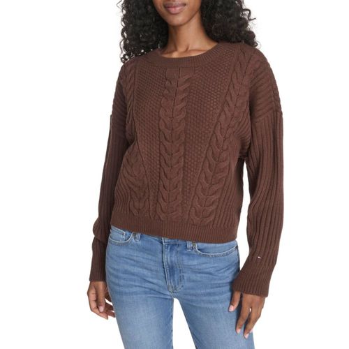 Suéter Tommy Hilfiger XL Chicory de punto cable