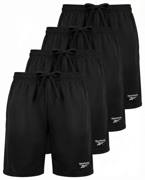 Pantalones cortos Reebok pack de 4 Dry Fit para niños con bolsillos para correr