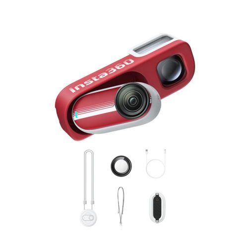 Cámara Insta360 GO 3S 64 GB Rojo – Pack Retro