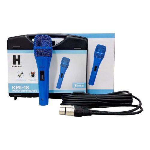 Microfono azul profesional alambrico kmi 18