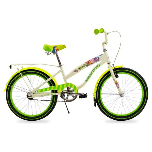 Bicicleta BENOTTO Cross GISELLE R20 Niña Freno Contrapedal Verde Unitalla