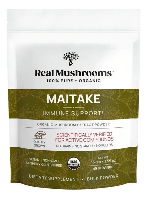 Real Mushrooms Maitake Polvo De Hongo Sist Inmunológico 45mg Sabor Sin Sabor