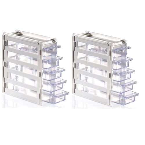 2 mini organizador alhajeros 8168 5 cajones 3 divisores