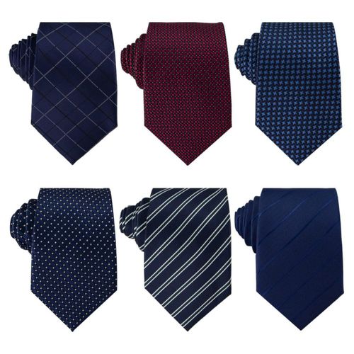 Adulove Corbata Clásica para Hombre Tejida en Jacquard - Juego de 6 Corbatas