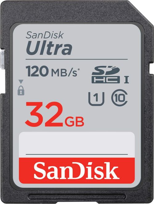 Tarjeta de memoria SanDisk Ultra SDHC UHS-I de 32 GB a 120 MB/s