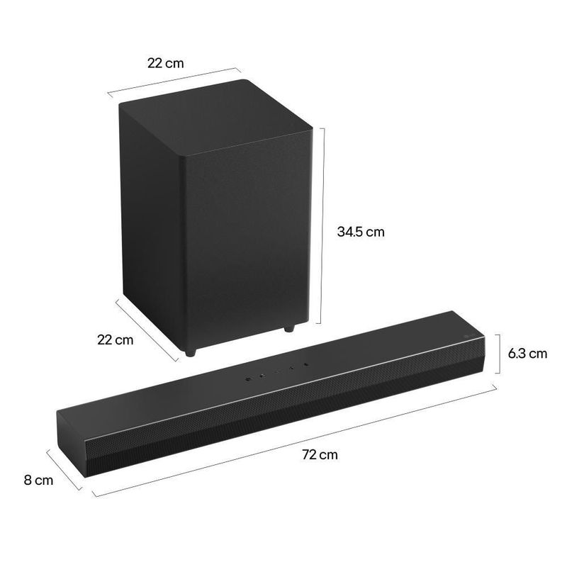 Barra de Sonido LG S30A 14W 2.1 Canales