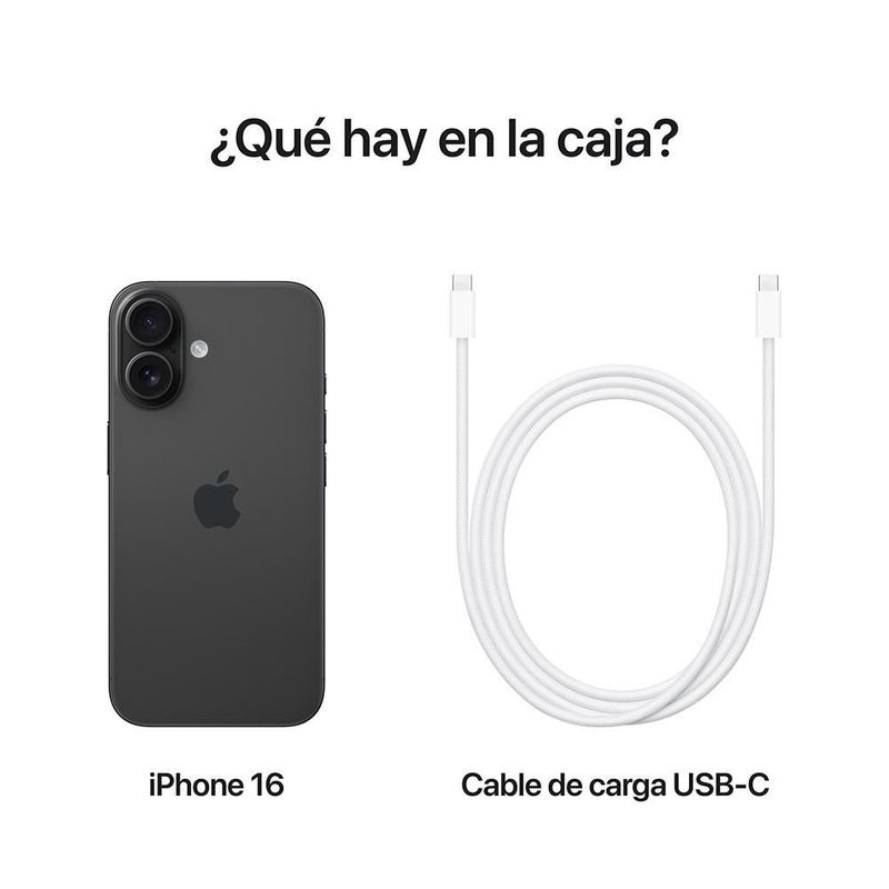 iPhone 16 128GB Libre Negro