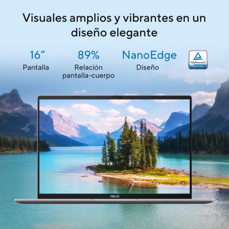 Laptop Asus Vivobook 16 Core Ultra 5 16GB RAM 1TB SSD Cool Silver