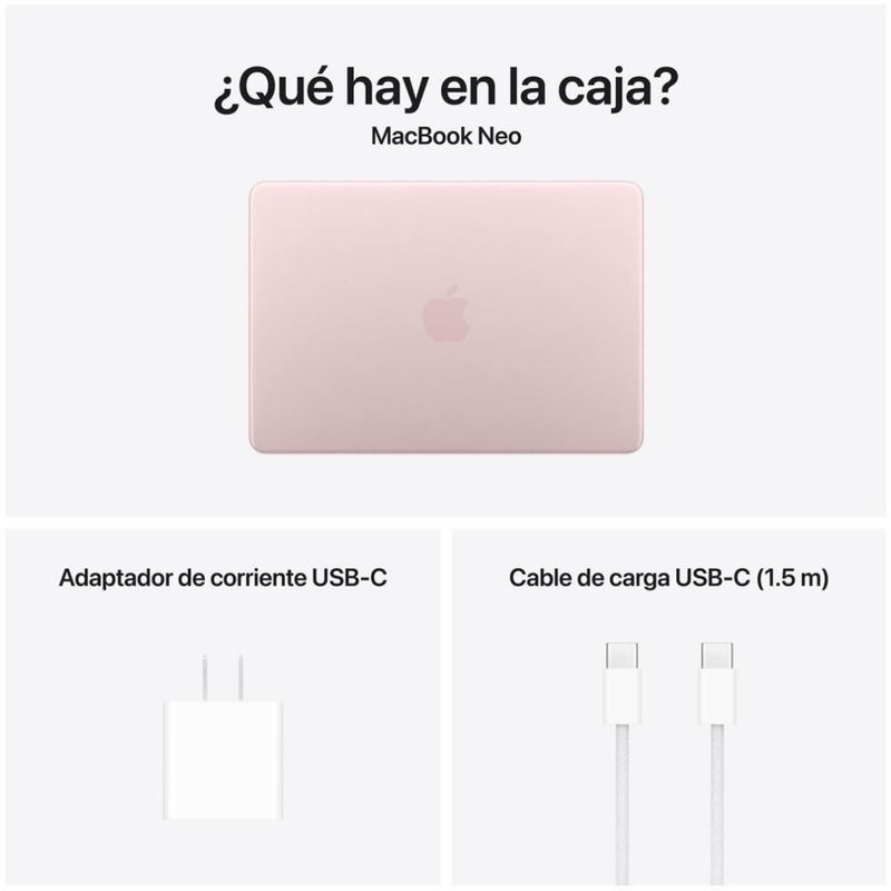 MacBook Neo Apple 8GB RAM 256GB SSD Rosa
