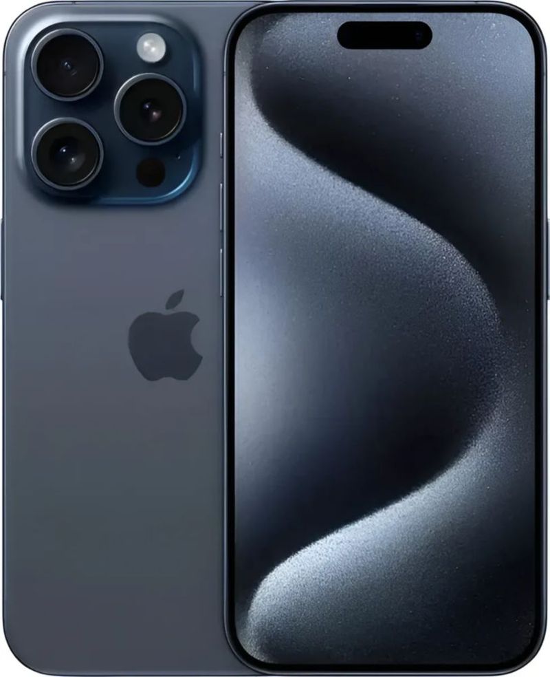 iPhone 15 Pro 128GB Titanio Azul (Solo eSIM) - Grado A Excelente. Pantalla ProMotion, Chip A17 Pro, Botón de Acción y USB-C. Estado y calidad premium.