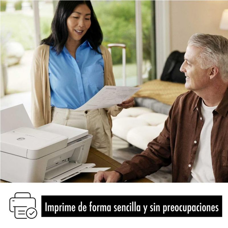 Impresora Multifuncional HP DeskJet 4258e Todo en Uno WiFi Color Escáner Copiadora