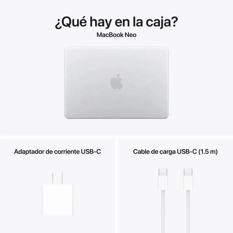 Apple MacBook Neo 13” A18 Pro (8/256GB SSD) Plata
