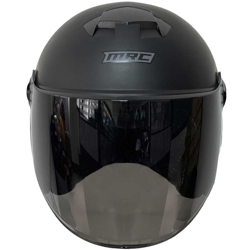 Casco Jet Bolt Negro Talla Grande