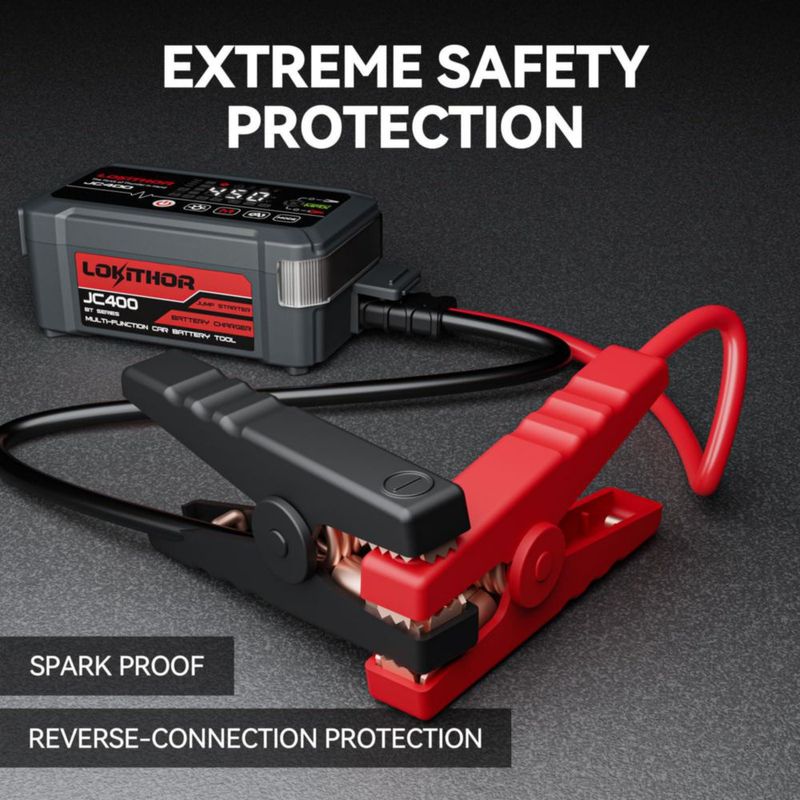Cargador de batería para auto LOKITHOR JC400 arrancador de 2500 A