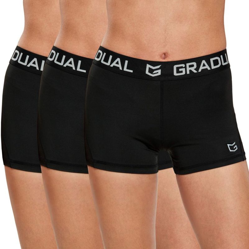 Shorts de compresión de spandex G Gradual para voleibol