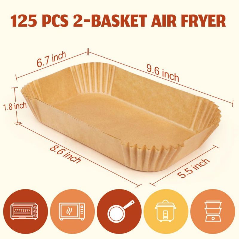 Forros Desechables para Freidora de Aire ReLuien 22x14 cm