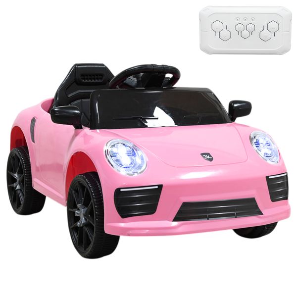 Montable Eléctrico Para Niños Mini Deportivo Con Control Remoto Luces Sonido Y Cinturón De Seguridad 6v - Rosa