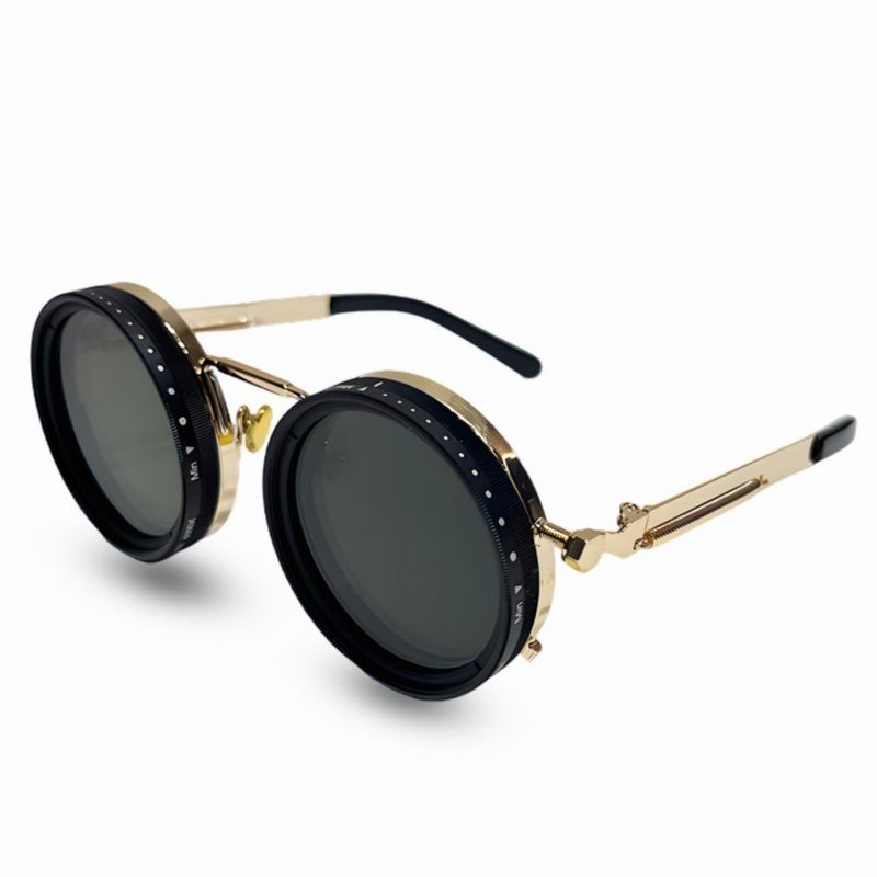 Gafas de sol Minedmh ajustables polarizadas UV400 doradas