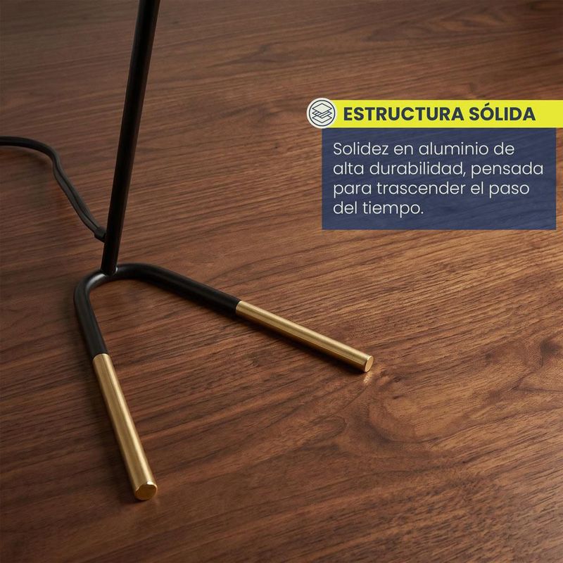 Lampara de mesa Electra color negro Mil luces