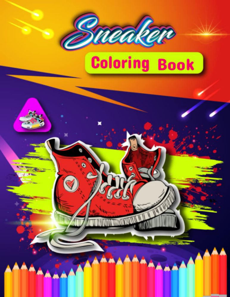 Libro para colorear Majosta: zapatillas estilo urbano retro