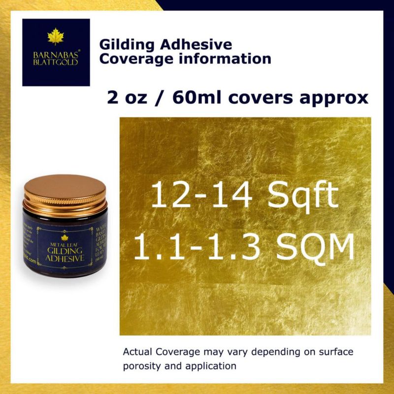 Adhesivo de Dorado BARNABAS BLATTGOLD 60 ml Hoja de Oro