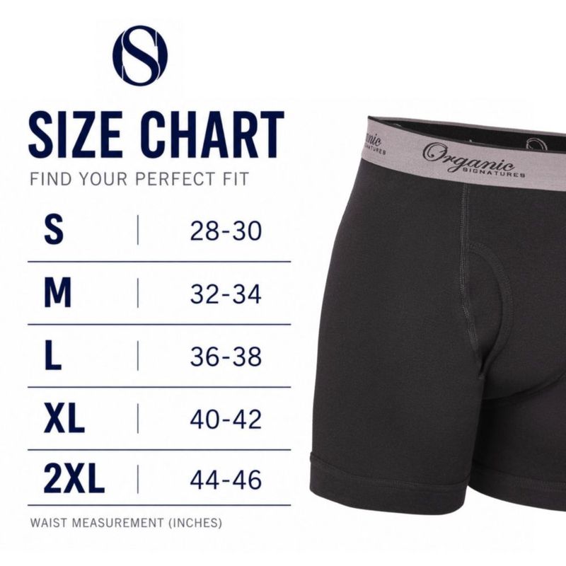 Boxer de algodón orgánico Signatures XL gris - Pack de 3